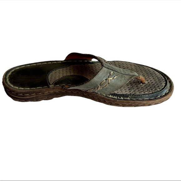 B.O.C Born Suava Thong Flip Flop Sandals Women’s 7M Green / Brown Casual Comfort - Picture 4 of 11